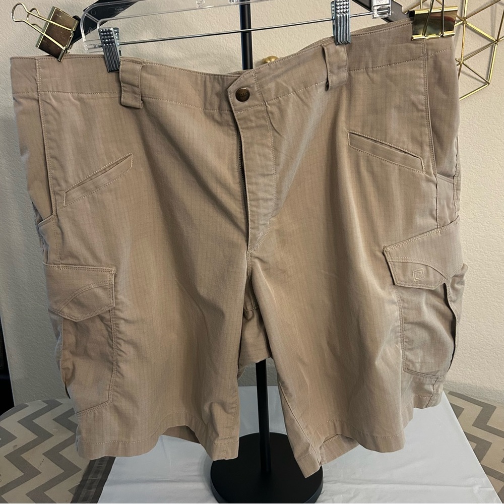5.11 Tactical Men's Beige Cargo Shorts